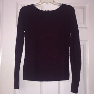 American eagle LS deep purple/burgundy sweater